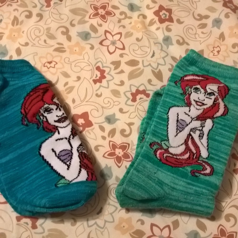 The Little Mermaid Ariel Socks Set of Two
